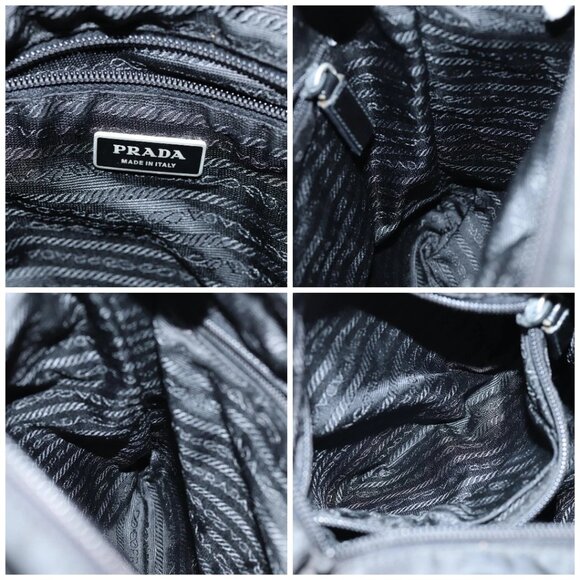 PRADA Shoulder Bag Nylon Black Auth 72842 - Picture 15 of 16